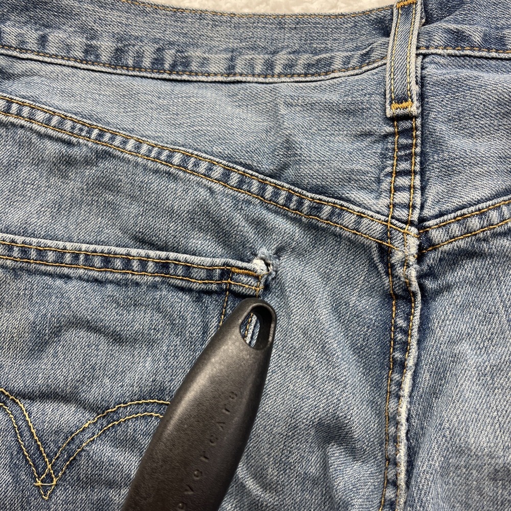 Vintage Levis Jeans Adult 32x21 Blue 501 Button Fly Denim 80s 90s Baggy Chore - Picture 14 of 16